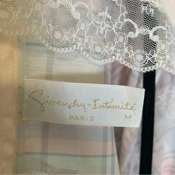 Givenchy  intimité vintage plaid robe with belt - Picture 2 of 4